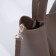 Bag Women's Tout with zipper, brown color