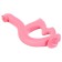 Silicone teether "swan", pink color, crush me