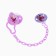 Dummy orthodontist., With a cap and a holder, from 0 months, the color of a violet / roses