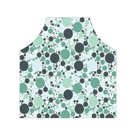 Apron of a kitchen with a photo print "Color bubbles", adjustable, size OS-2