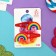 Invisible hair "Abel" (set 2 pcs) Rainbow, 5 cm