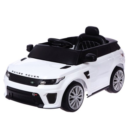Range Rover Sport SVR electric car, white color
