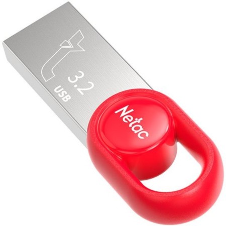 NETAC 128GB UM2 NT03UM2N-128G-32RE USB3.2 Silver/Red flash drive-2