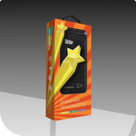 External battery More Choice PB33-10, 10,000 mAh, 2xusb, 2.1 a, black-5