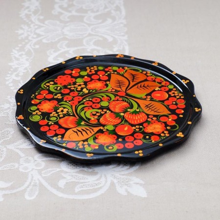 Limonnitsa plate, Khokhloma, 20 cm-3