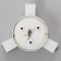 Lamp "Deco" 3xLED 3W 4000K IP66 white 16x4.3x16 cm