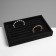 Stand for rings 7 stripes, 22.6 × 14.5 × 3.2 cm, color black velvet