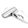 Metal carbine, 50 × 45 mm / 38 × 3 mm, 10 pcs, silver color