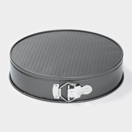 A set of baking forms “Elin. Circle ”, 3 subjects: D = 24/26/28 cm, removable bottom, anti -stick coating, black color-5