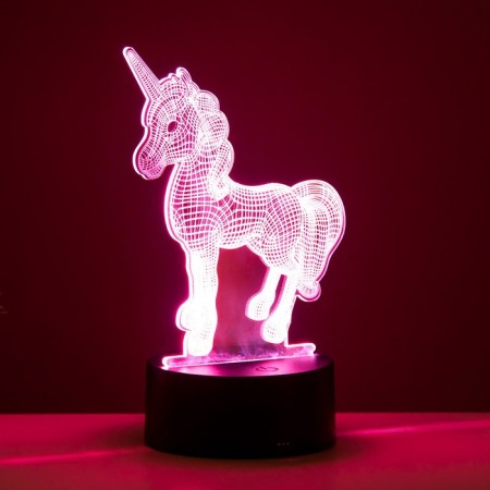 Touch -lamp "unicorn" LED 7 colors USB/from Black Black Black Risalux-3
