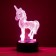 Touch -lamp "unicorn" LED 7 colors USB/from Black Black Black Risalux