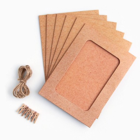 Girland for photos with clothespins "Kraft", 6 pcs.-5