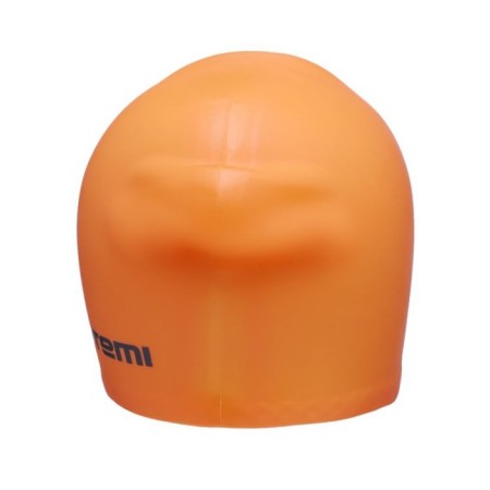 ATEMI LC-08 swimming cap, silicone, for long hair, orange color-2