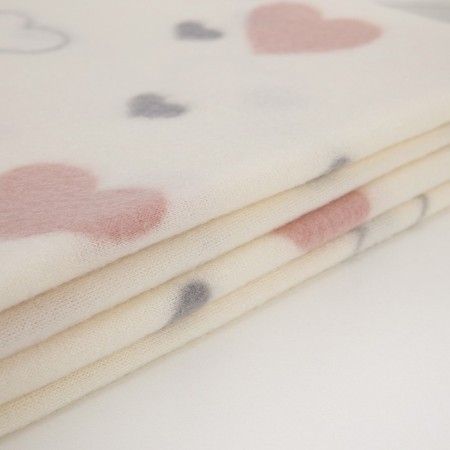 Fleet blanket "Valentine", size 150x200 cm, milk color-2