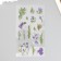 Plastic stickers "Irce" set of 6 sheets 10x18 cm