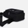 Male sling bag from textiles, black color