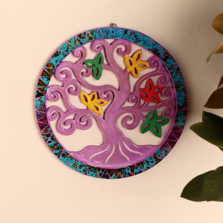 Panel wall "Tree of life" wood, glass 30 cm