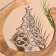 Interior souvenir in the wooden ring "Christmas tree" 33x8x34 cm