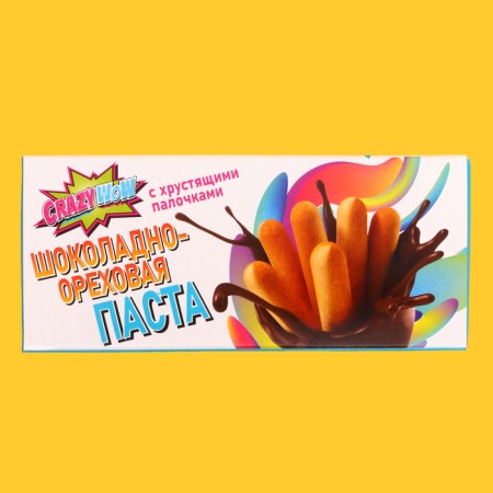 Chocolate-naked paste "Crazywow", with crispy chopsticks, 61 g-1