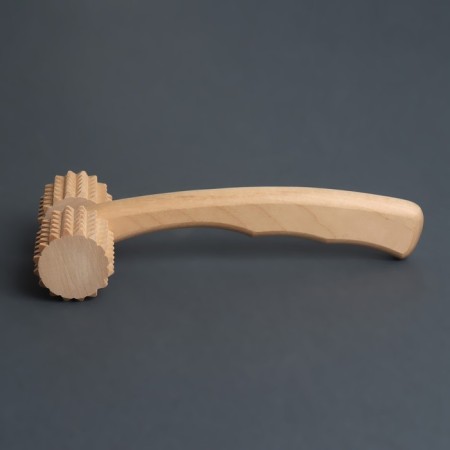 Massage "rink", 20 × 9 × 4 cm, wooden, toothe-5