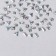 Decorative elements for decor, voluminous, holographic, 12 cells, silver color