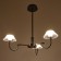 Chandelier 1695/3 LED 72W 3000-6000K black and gold 65x65x26.5 cm Bayerlux
