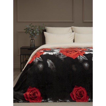 Texrepublic blanket, size 150x200 cm, black color-3