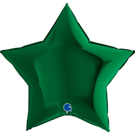 Foil ball 9 “Dark green star, mini-figure