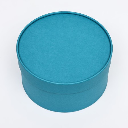 Gift box "Frilly" blue-grass, hooked without a window, 21 x 11 cm-1