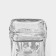 Glass bottle with dispenser for sauces and oil, 250 ml