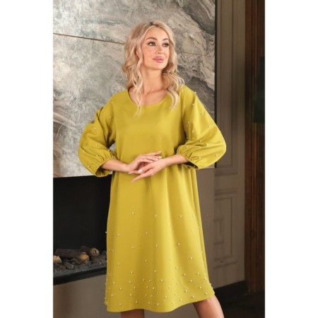 Female dress, size 48, lime color-8