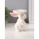 Souvenir Ceramics "White Rabbit under the mushroom" 8x9x13 cm