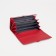 Women's wallet on magnets, red color