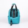 A backpack - a youth bag of textiles with a zipper, 3 pockets, Textura, Biryuzovoy color