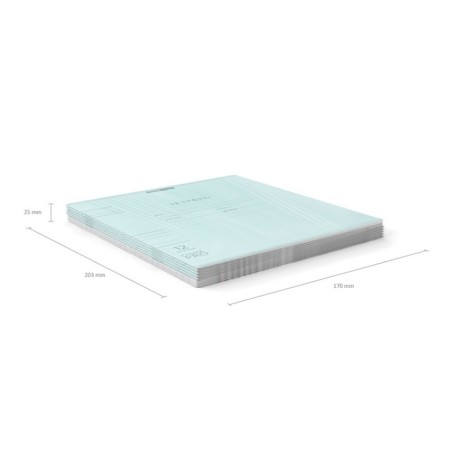 Notebook of 12 sheets in the Erichkrause line "Coverprio Pastel classic", plastic cover, offset block 100% whiteness, mint-7