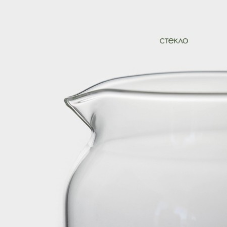 Glass teapot with bamboo lid Bellatenero Eco, 400 ml, 13.5 × 10 × 10.5 cm-2