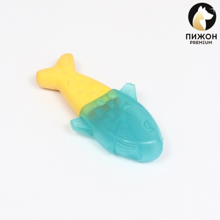 A toy made of thermoplastic rubber "shark" with a cooling effect, 17.5 cm