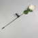 Garden lamp on the solar battery "White Chrysanthemum", 75 cm, 1 led, white glow