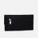 Women's wallet on fasteners, black color