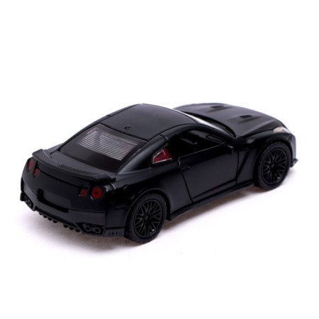 Metal machine "Sportser", inertia, doors, trunk, black color open-3