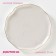Plate porcelain dining shares "Milky Way", D = 25 cm, white color in plain