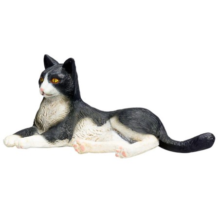 Figure Konik "Cat, black and white (lying)"