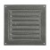 Ventilation grate Zein luxury RM1717SR, 175 x 175 mm, with a grid, metal, silver