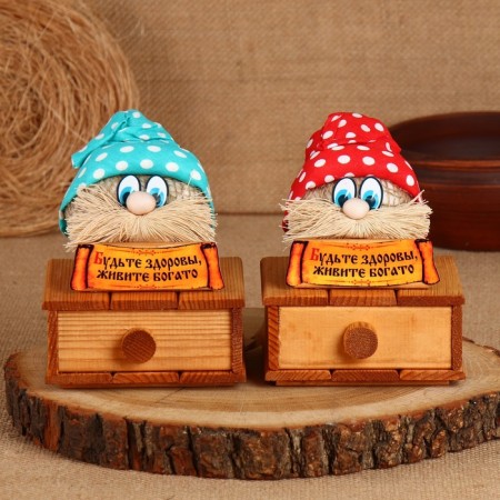 House Kondrat "Be healthy, live rich", on a chest, 16 x 12 cm, mix-6