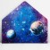 Money envelope "Cosmos", embossing, 16.5 x 8 cm
