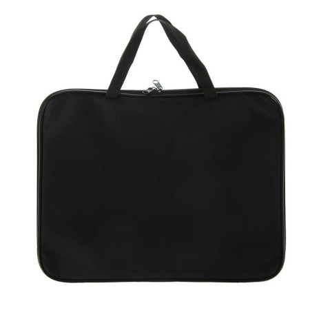 Folder with handles A4 textiles, 350 x 275mm, office, PDM-4, ​​external pocket, black-1