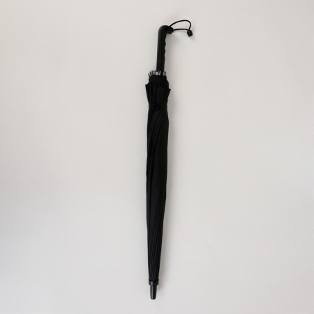 Umbrella - semi -automatic cane "plain", 16 knitting needles, r = 48 cm, black color-7
