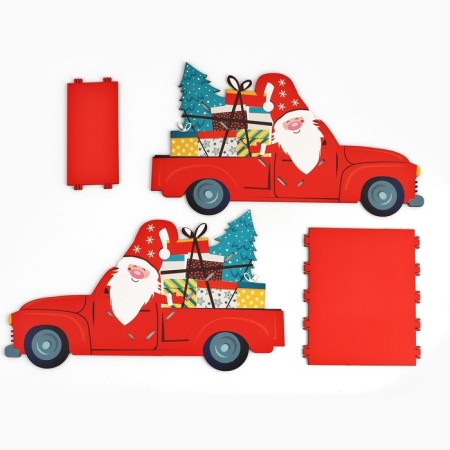 Organizer for bottles "Santa Claus in the car"-10