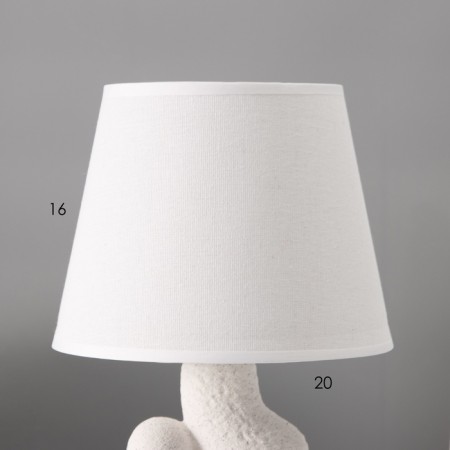 RISALUX LABURAL LAMPLE LAMPLE “RIGHT”, 1 × 40 W, E27, White, Figure base, 20 × 20 × 32 cm-4