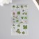 Stickers Plastic "Clover" set of 6 sheets 10x18 cm